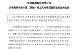 中閩能源股份有限公司發(fā)布《關(guān)于利用長樂B區(qū)(調(diào)整)海上風電場項目商業(yè)機會的公告》