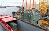 1.1 GW Inch Cape海上風電場545 MVA變壓器抵達英國