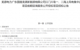 龍?jiān)措娏V東國(guó)能龍?jiān)葱履茉从邢薰竞Ｉ巷L(fēng)電項(xiàng)目啟動(dòng)招標(biāo)